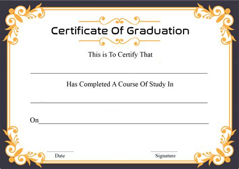 🥰free Certificate Template Of Graduation Download🥰 pertaining to Free ...