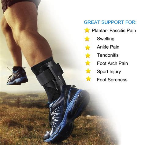 Ankle Brace for Sprained Ankle with Side Stabilizers - XL Size | Men ...