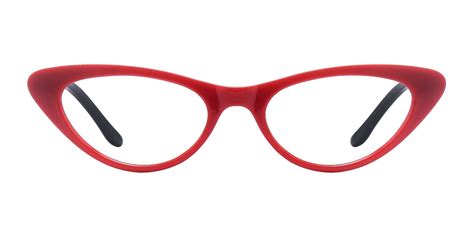 Sassy Cat-Eye Prescription Glasses - Red | Women's Eyeglasses | Payne ...