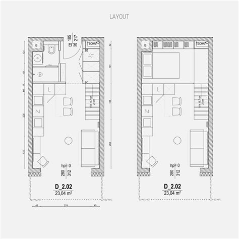 small apartment with mezzanine layout | Interior Design Ideas