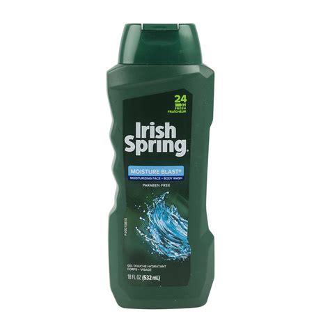 Wholesale Irish Spring Moisture Blast Body Wash- 18oz GREEN BOTTLE