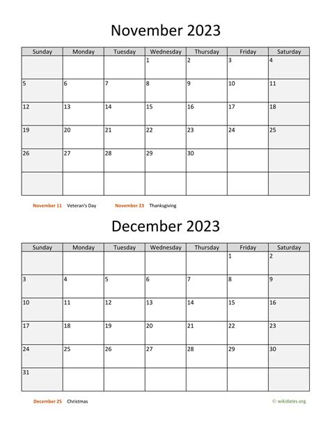 Calendar 2023 November December – Get Calendar 2023 Update