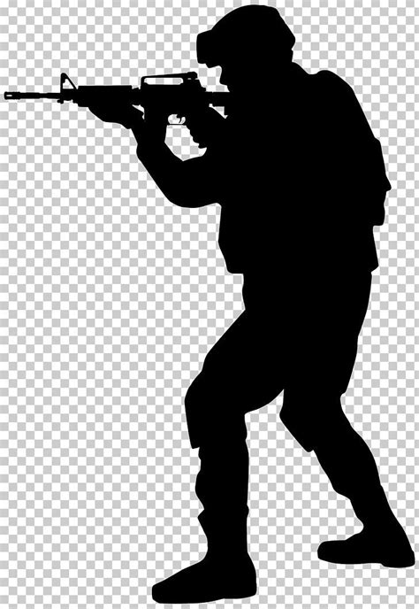 Soldier Silhouette PNG - angle, army, black and white, brass instrument ...