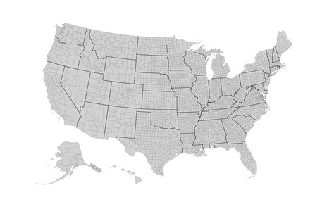 Map Of The Us Counties - Ronna Chrystel