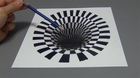 Optical Illusion 3D Drawing Easy - deep cool