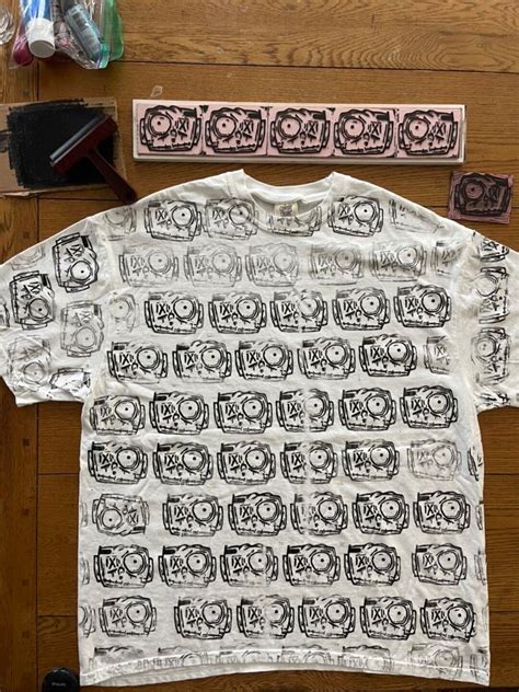 Street Art Graffiti Style Block Printed Short Sleeve Art Shirt by ...