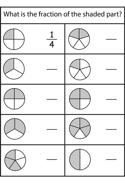 Math Fraction Worksheets for Kids | Math fractions worksheets, 2nd ...