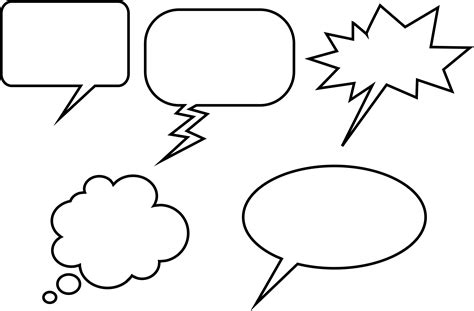 Colorful Speech Bubbles for Communication