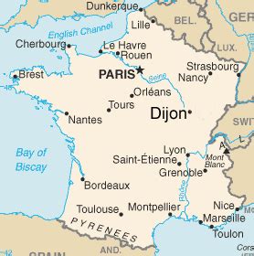 Dijon Map and Dijon Satellite Image