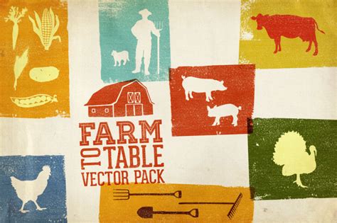 Farm to Table Vector Pack Volume 1 By Design Panoply | TheHungryJPEG