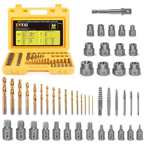 Buy ENTAI 49-Piece Bolt Extractor Screw Extractor Set, with 13-Piece ...