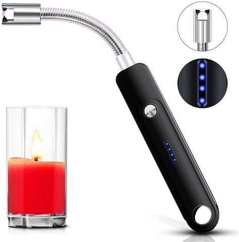 Candle Lighter Electric Arc Lighter, USB Rechargeable Lighter Flameless ...