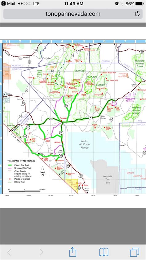 Tonopah star gazing map | Stargazing, Map, Tonopah