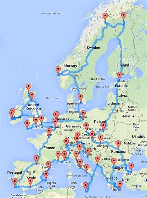 europe motorcycle tour routes - elna-nazaire