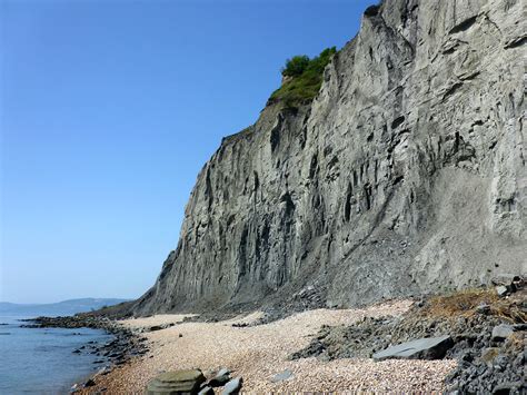 Photographs of Lyme Regis to Seatown, Dorset, England: Pebbles and cliffs