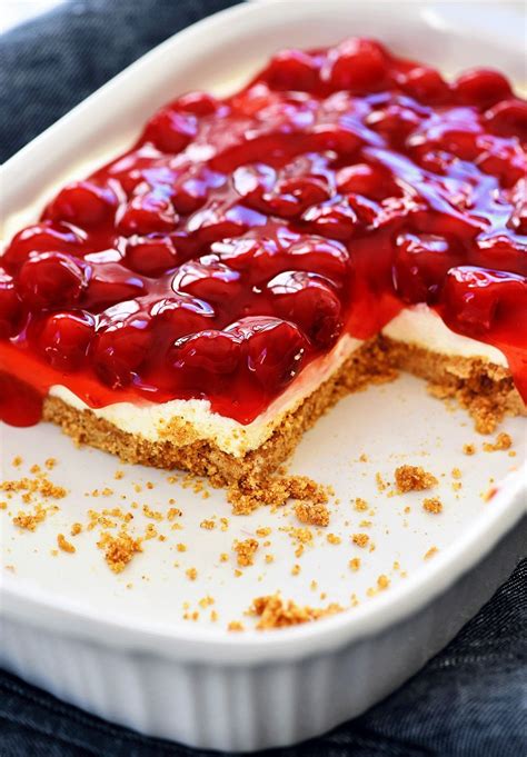 Cherry Delight is an easy dessert recipe with a graham cracker crust, a ...