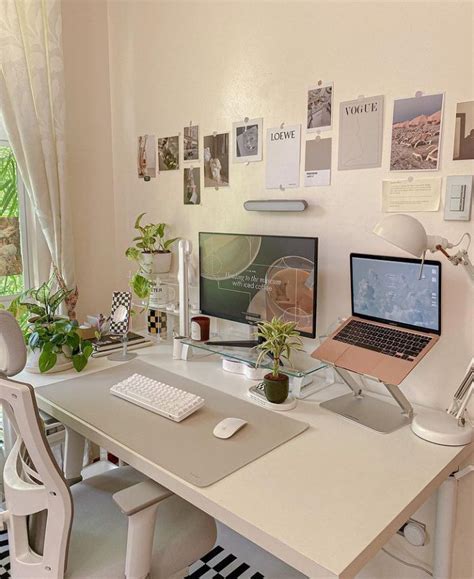 20+ Aesthetic Desk Setup Ideas - Home Office Decor Ideas | Office room ...