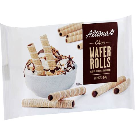 Altimate Chocolate Wafer Rolls 20 Pack | Woolworths