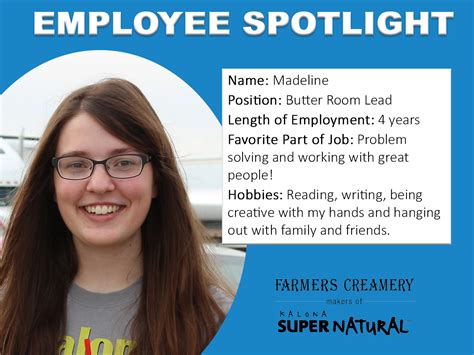 Employee Spotlight: Madeline - Farmers Creamery