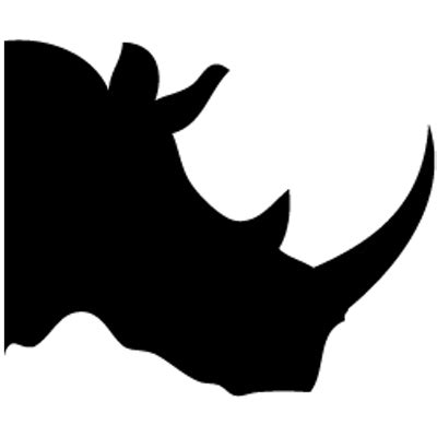 Rhinoceros Silhouette Drawing Clip art - Silhouette png download - 400* ...