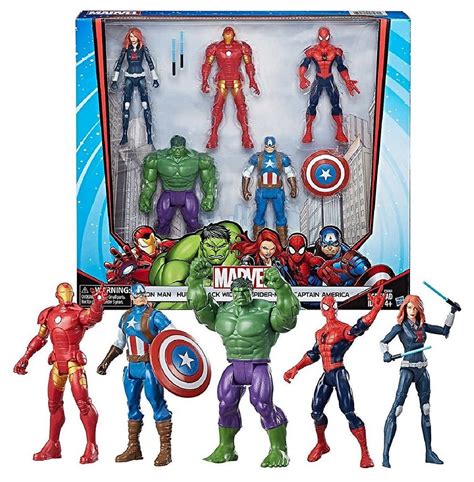 Marvel Avengers 5-Pack Action Figures 6" - Walmart.com - Walmart.com