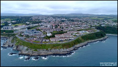 Aerial view of Onchan, Isle of Man 25/8/17