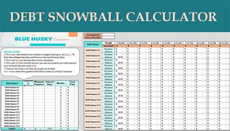 Debt Snowball Excel Template - prntbl.concejomunicipaldechinu.gov.co