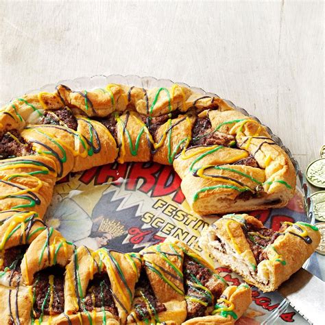 King Cake with Cream Cheese Filling Recipe | Taste of Home