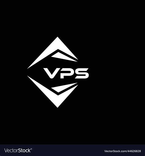 Vps abstract technology logo design on black Vector Image