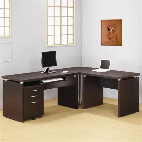 Skylar Contemporary L Shaped Computer Desk 800891+2+3+4 by Coaster ...