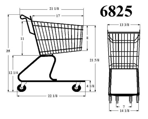 Kids Metal Shopping Cart - Mini Commercial Grocery Wagon