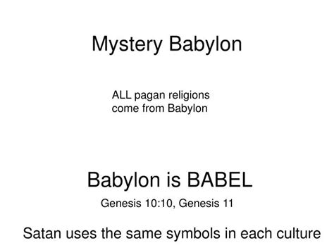 PPT - Mystery Babylon PowerPoint Presentation, free download - ID:4066605