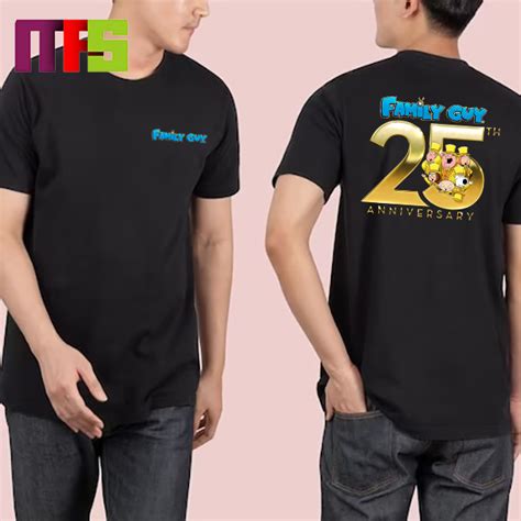 Family Guy The 25th Anniversary Official Logo Two Sided Classic T-Shirt ...