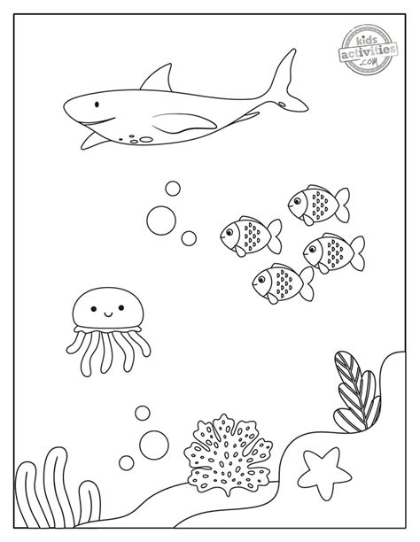 Fascinating Under the Sea Coloring Pages to Print & Color - Education ...