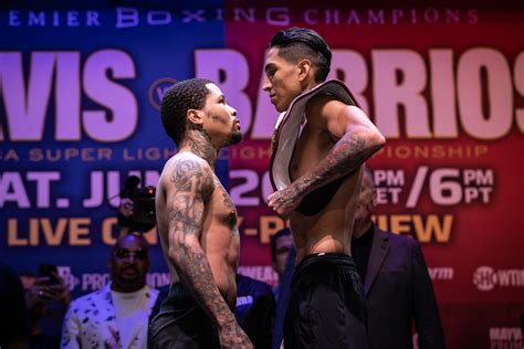 Photos: Gervonta Davis vs. Mario Barrios weigh-in