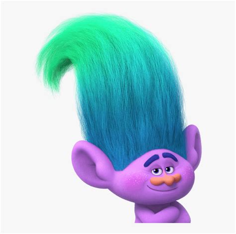 Trolls Movie Blue Hair, HD Png Download - kindpng