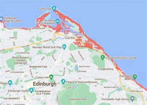 All the Edinburgh areas set to be 'under water' by 2030 due to climate ...