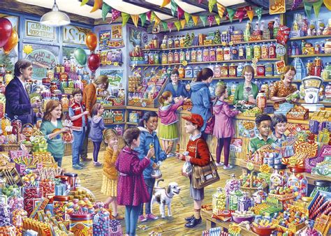 GIBSONS The Old Sweet Shop 1000 Piece Jigsaw Puzzle