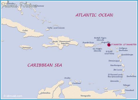 St. Maarten Map Location - TravelsFinders.Com