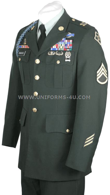 U.S. ARMY MALE ENLISTED CLASS A ARMY GREEN UNIFORM