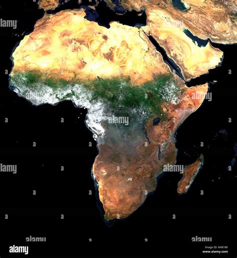 Satellite view africa map hi-res stock photography and images - Alamy