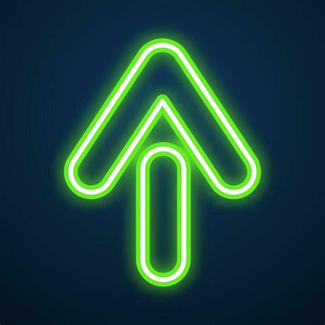 arrow sign neon effect vector 24658484 Vector Art at Vecteezy