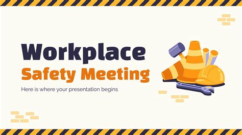 Workplace Safety Meeting | Google Slides & PPT