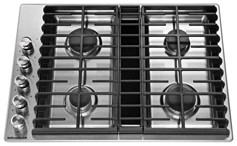 36 Inch Gas Cooktop With Downdraft - Sofi Kitchen