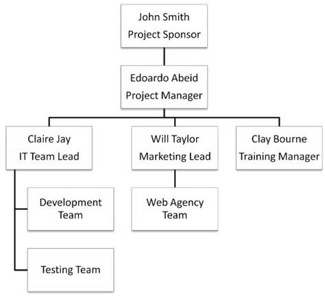 team organization chart - Laman