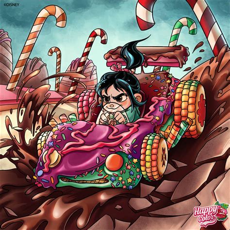 Vanellope Racing by drawingliker100 on DeviantArt