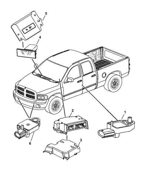 2007 Dodge Ram 1500 Air Bag Modules & Sensors - Mopar Parts Giant