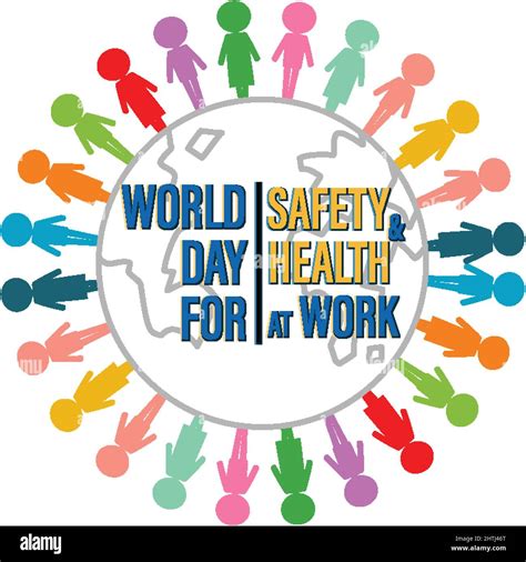 Poster design for world day for safety & health at work illustration ...