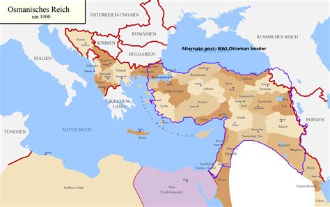 AHC: Ottoman Empire finishes WWI with these borders: | alternatehistory.com