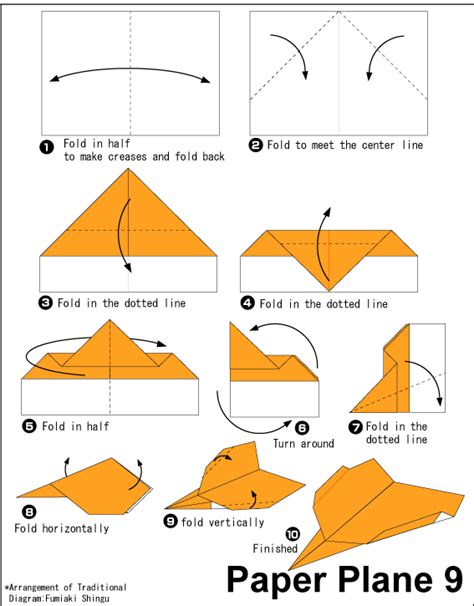 Paper Plane 9 - Easy Origami instructions For Kids